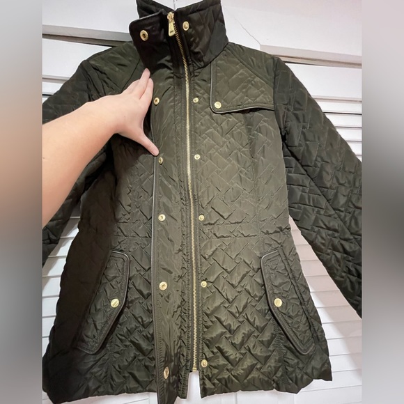 COLE HAAN Army Green Jacket, Small - Picture 5 of 5